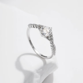 Anel Coroa em Moissanite - Virena Crownlight