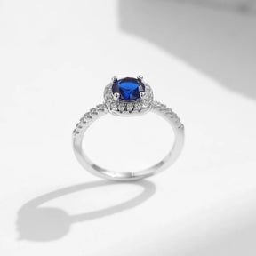 Anel Azul em Prata 925 - Virena Ocean Glow