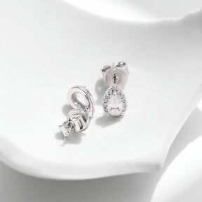 Brinco Gota Ponto de Luz em Moissanite – Virena Purelle
