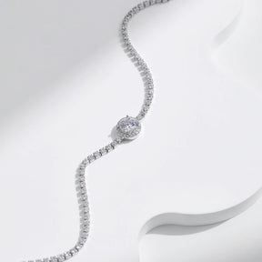 Pulseira Tennis em Prata 925 - Virena Halo