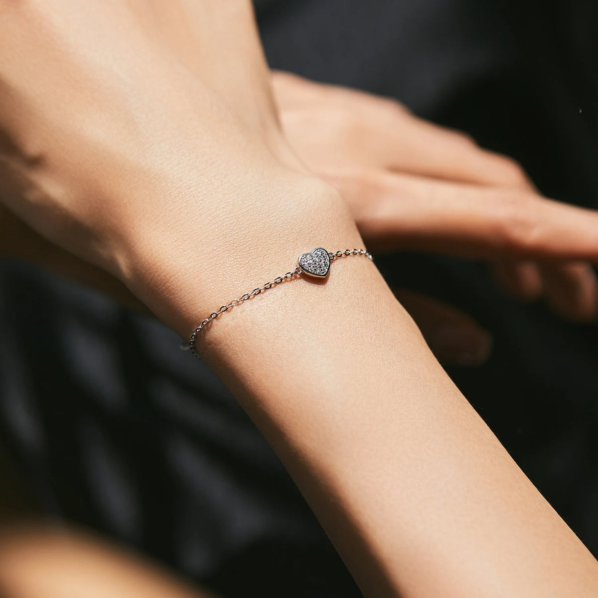 Pulseira Coração em Prata 925 - Virena Douce Amour