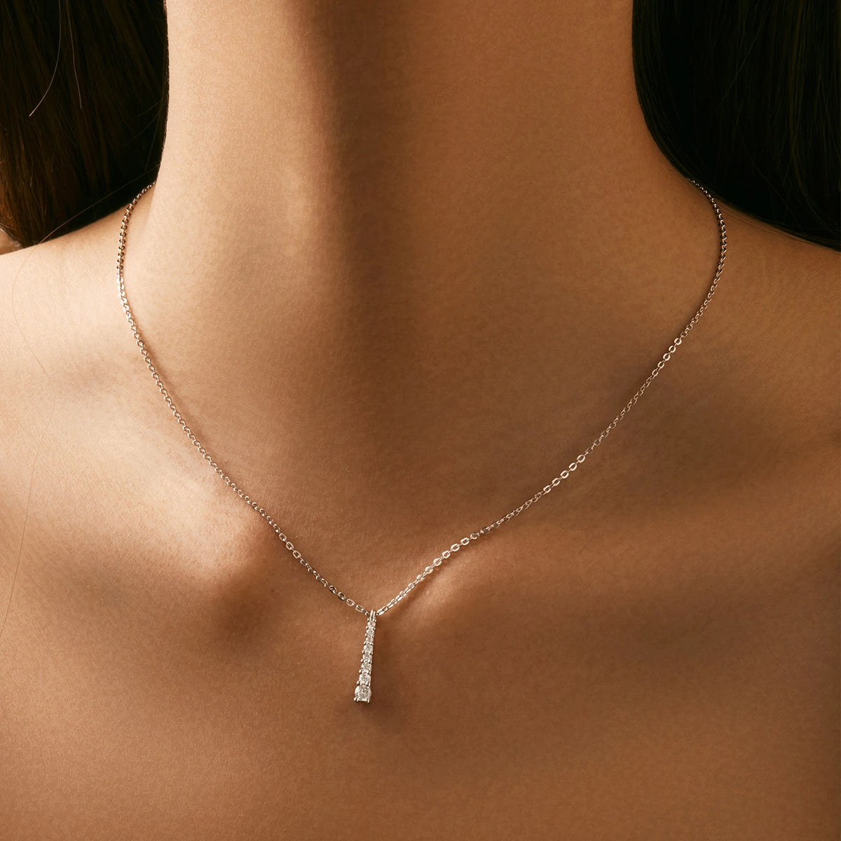 Colar Y em Moissanite - Virena Élégance