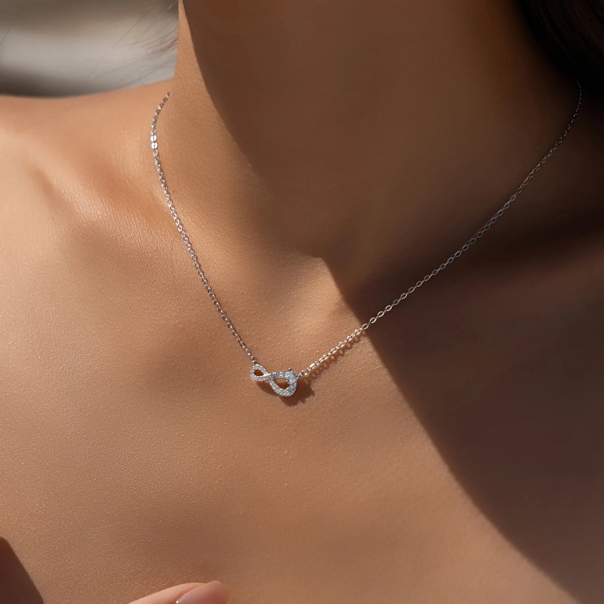 Colar Infinito com Coração em Prata 925 – Virena Infinitéa
