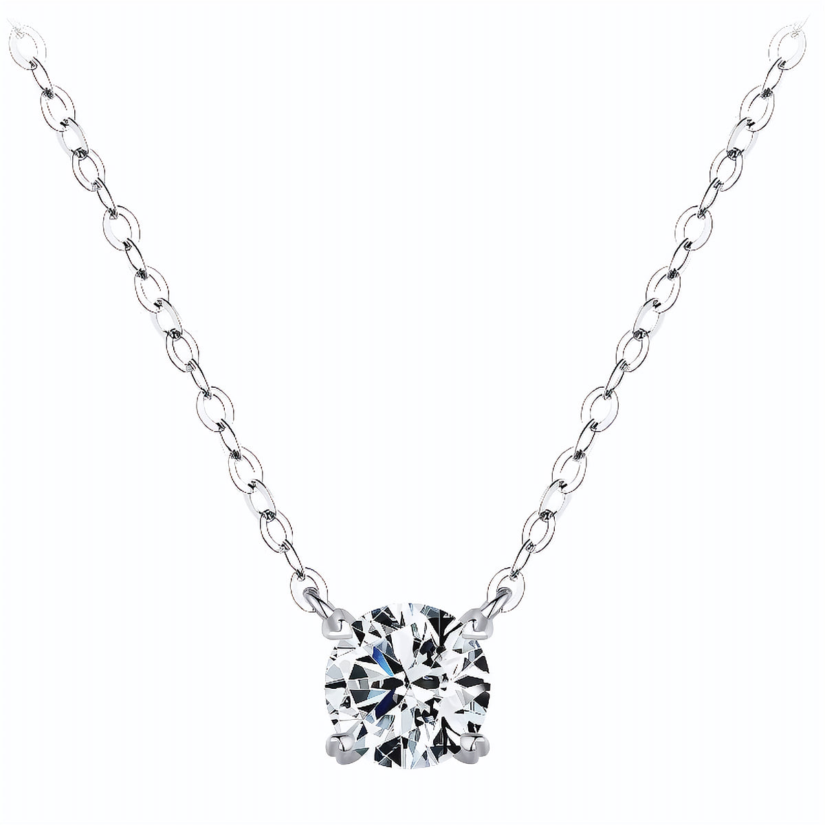 Colar Ponto de Luz em Moissanite - Virena Astra
