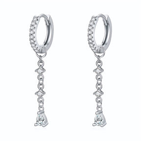 Brinco Argola Drop em Prata 925 – Virena Liora