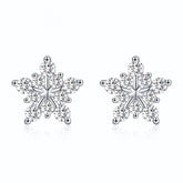 Brinco Floco de Neve em Moissanite – Virena Floccia