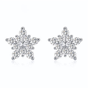 Brinco Floco de Neve em Moissanite – Virena Floccia