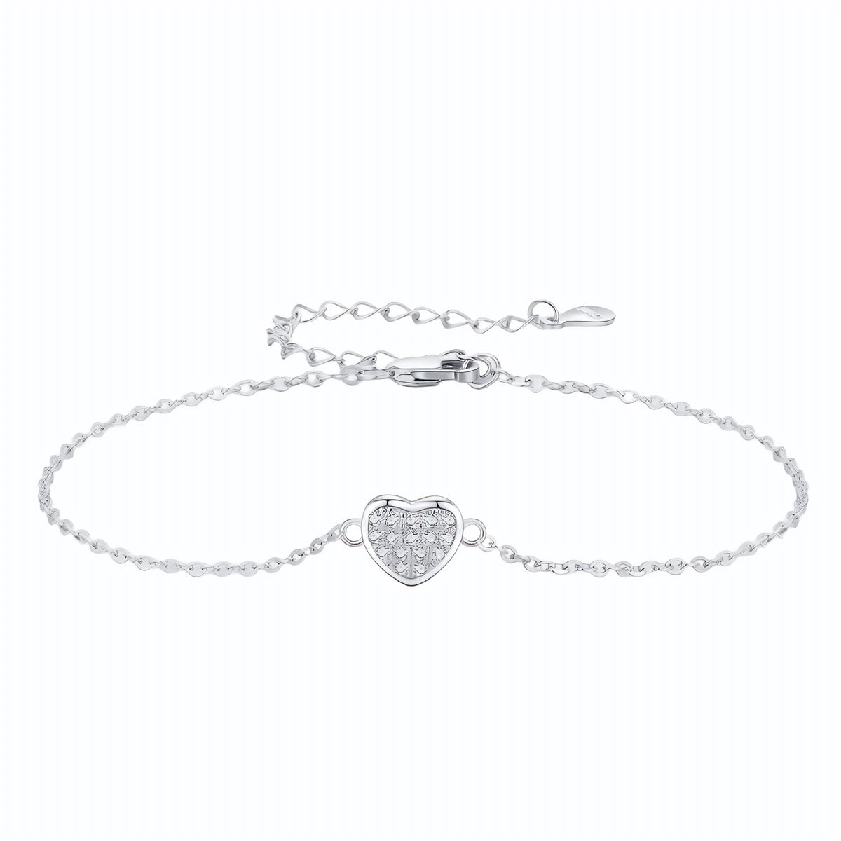 Pulseira Coração em Prata 925 - Virena Douce Amour