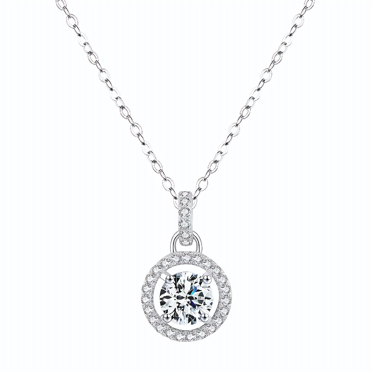 Colar Ponto de Luz em Moissanite - Virena Lustria