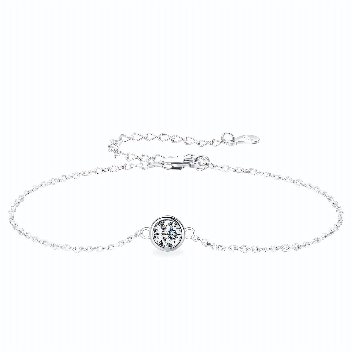Pulseira Ponto de Luz em Moissanite - Virena Pure