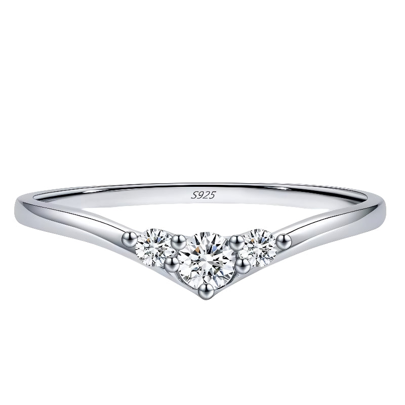 Anel Minimalista em Moissanite - Virena Vesper