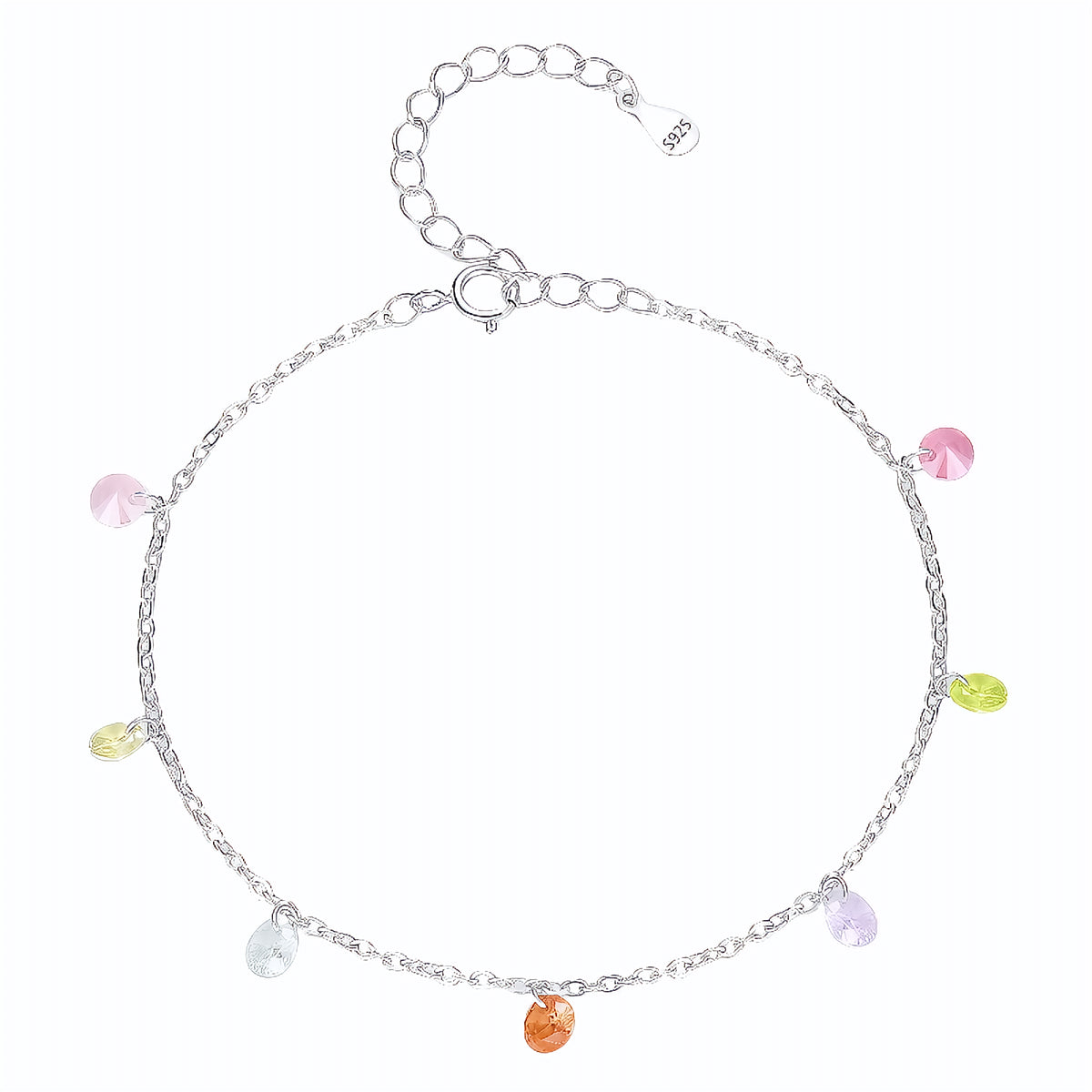 Pulseira Colorida em Prata 925 - Virena Rainbow