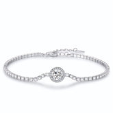 Pulseira Tennis em Prata 925 - Virena Halo