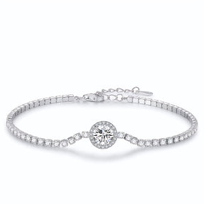 Pulseira Tennis em Prata 925 - Virena Halo