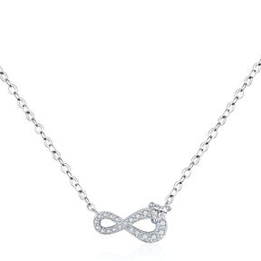 Colar Infinito com Coração em Prata 925 – Virena Infinitéa