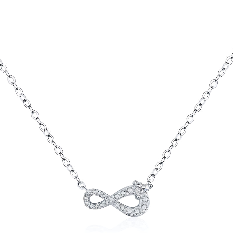 Colar Infinito com Coração em Prata 925 – Virena Infinitéa