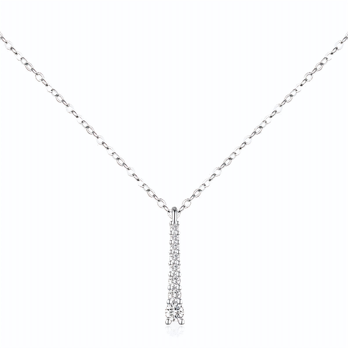 Colar Y em Moissanite - Virena Élégance