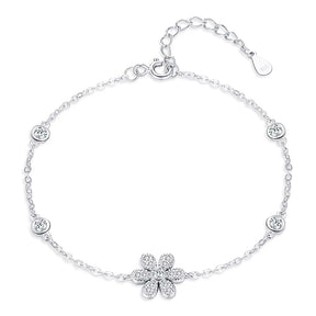 Pulseira Flor em Prata 925 - Virena Fiorella