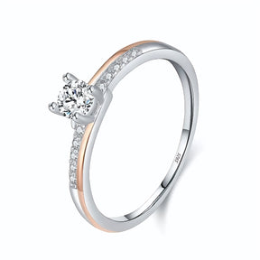 Anel em Prata 925 - Virena Aurora Rose