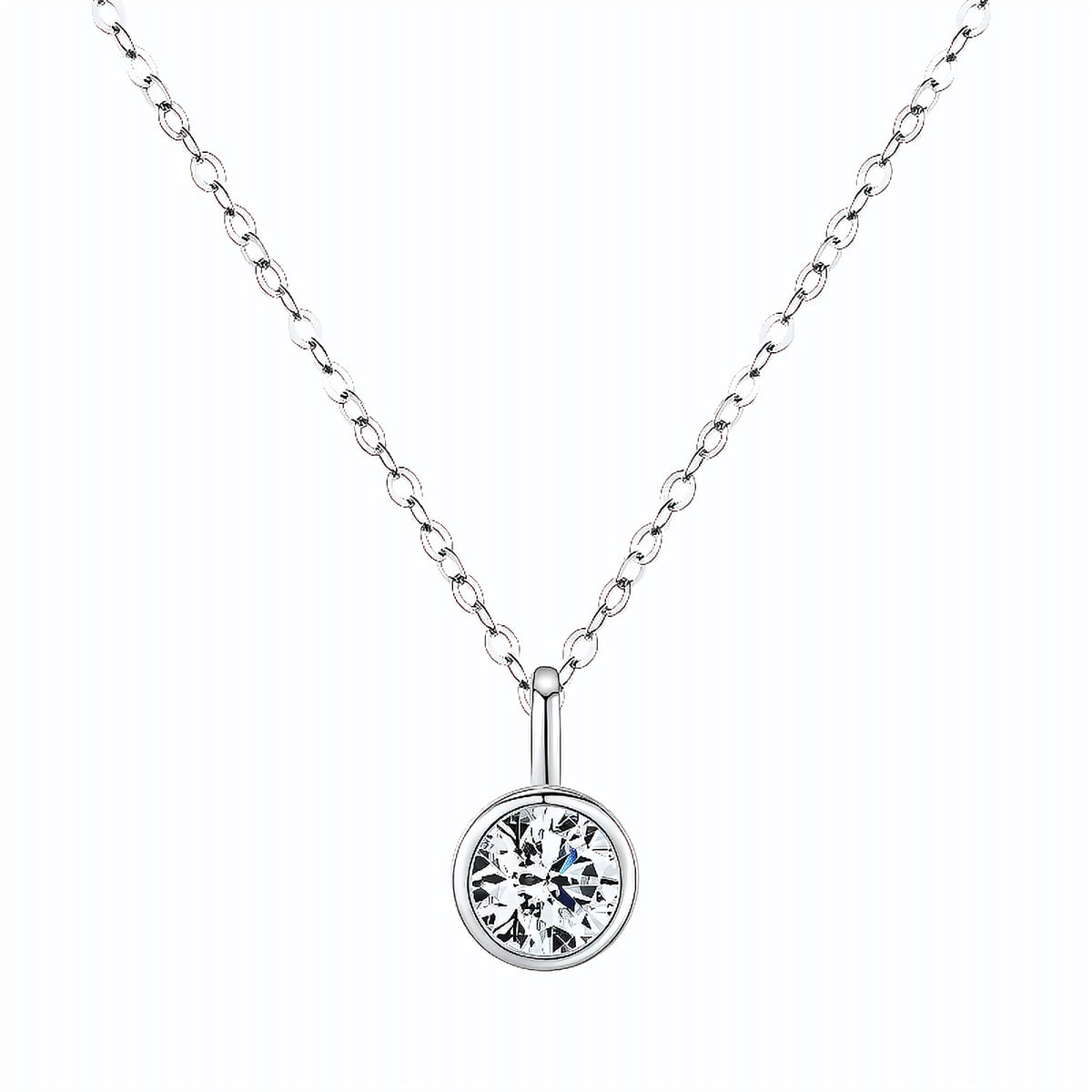 Colar Ponto de Luz em Moissanite - Virena Eternelle
