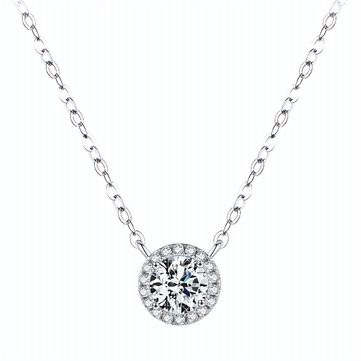 Colar Ponto de Luz em Moissanite - Virena Royale