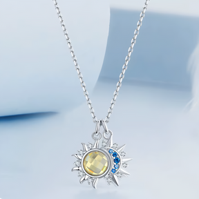 Colar em Prata 925 - Virena Sol e Lua