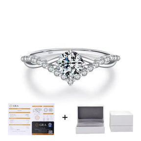 Anel Coroa em Moissanite - Virena Crownlight