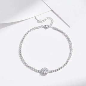 Pulseira Tennis em Prata 925 - Virena Halo