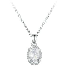 Colar Oval em Moissanite - Virena Aimée