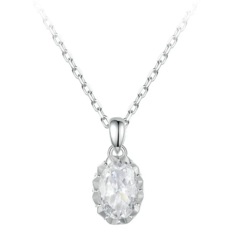 Colar Oval em Moissanite - Virena Aimée