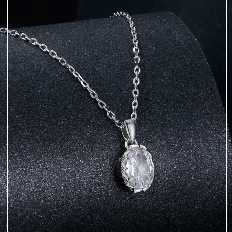 Colar Oval em Moissanite - Virena Aimée