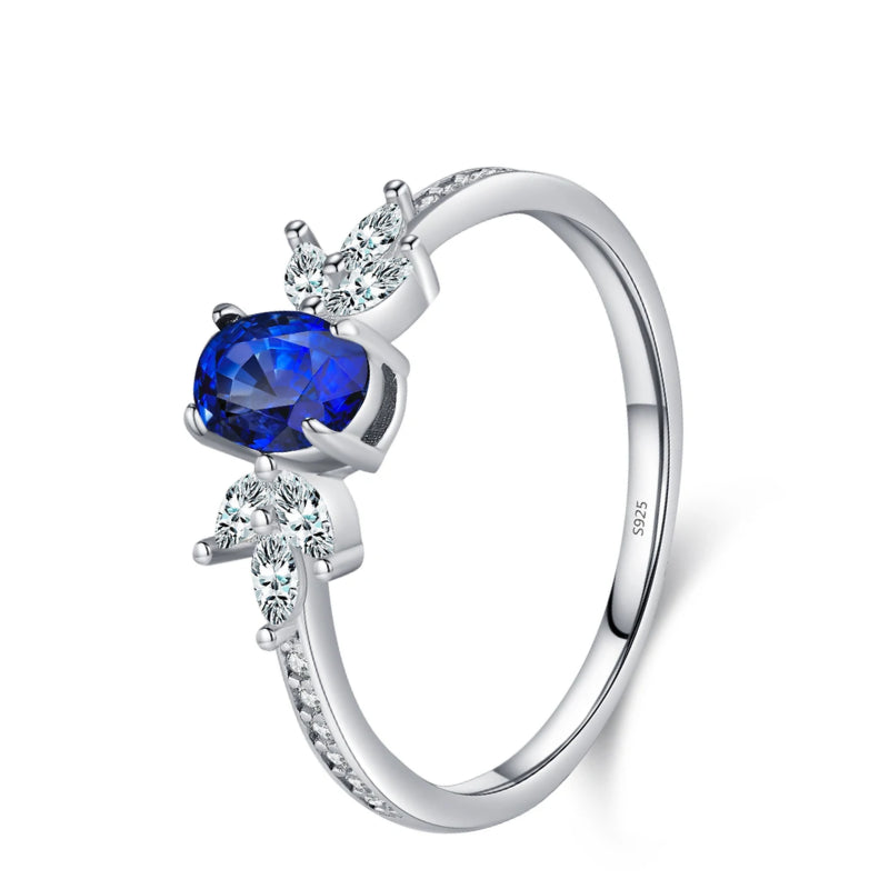 Anel Azul Royal em Prata 925 – Virena Noctis