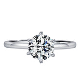 Anel Clássico Solitário em Moissanite 1CT - Virena Imperior